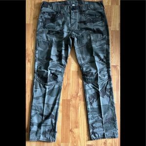 True Religion Camo Moto Pants
